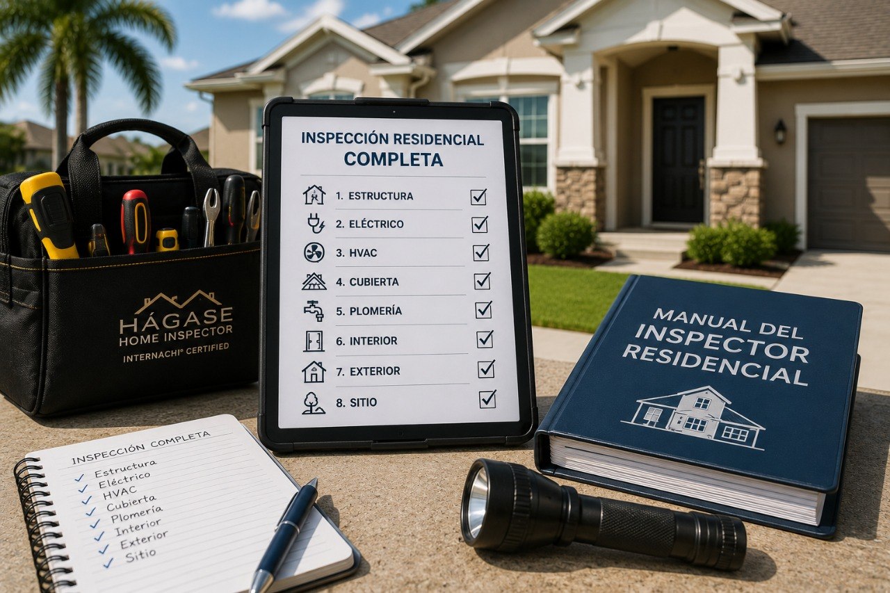 Inspección residencial completa: los 8 componentes obligatorios
